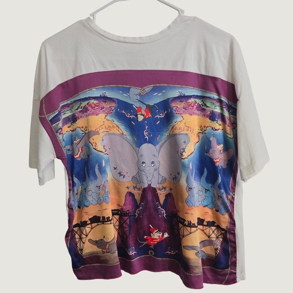 Zara Tops - Zara Disney Dumbo Graphic T-Shirt Women Small White Short Sleeve Disneycore